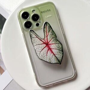 Leaf Phone Holder Stand 360°Rotating With Hand Grip Handle